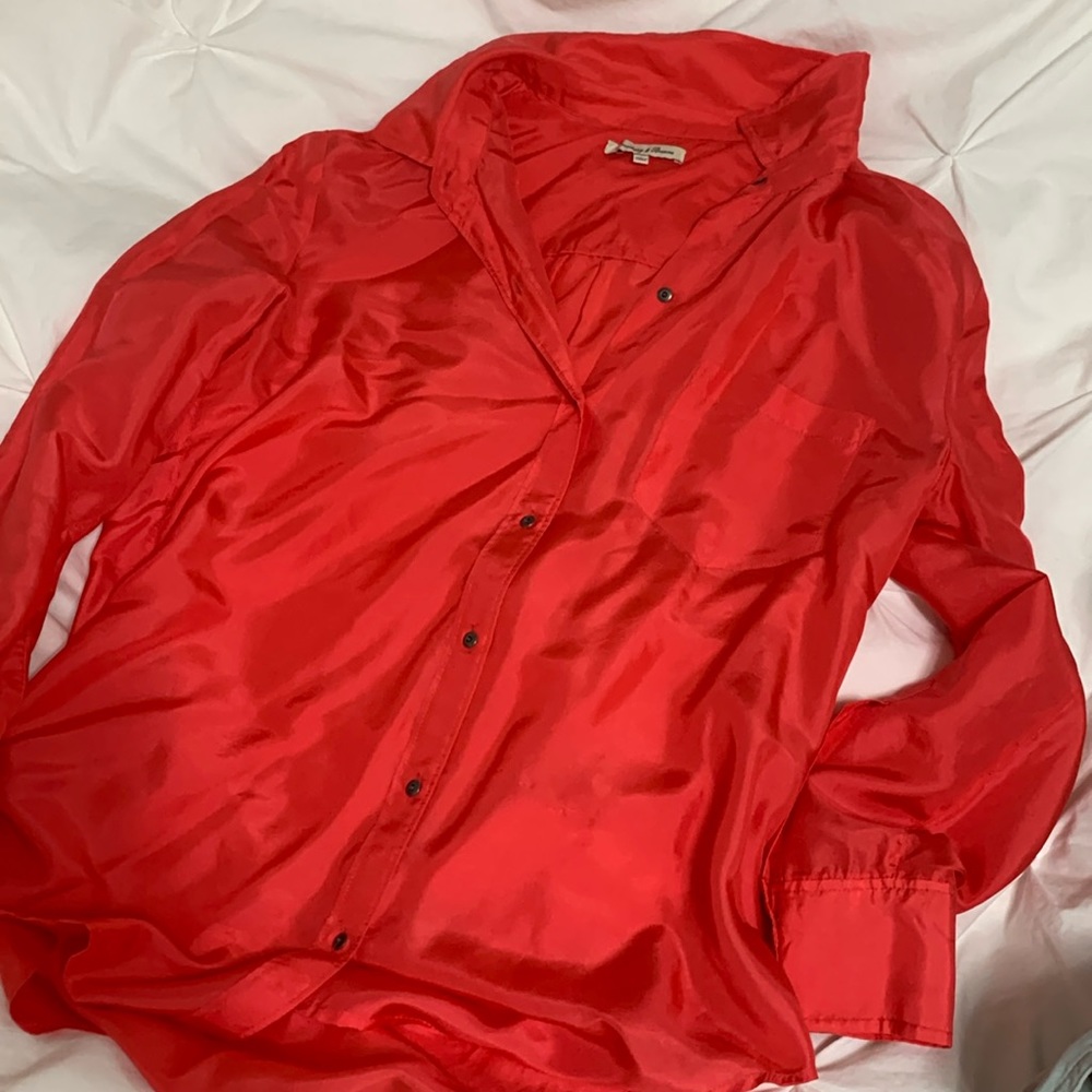 Madewell silk blouse size S